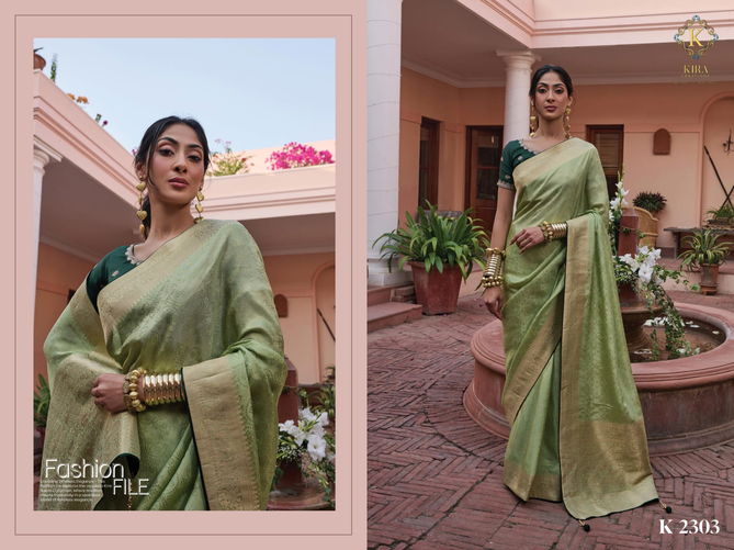 Kyara Silk Vol 1 By Kira K 1901 To 1906 Viscose Wedding Wear Sarees Wholesale Suppliers In India